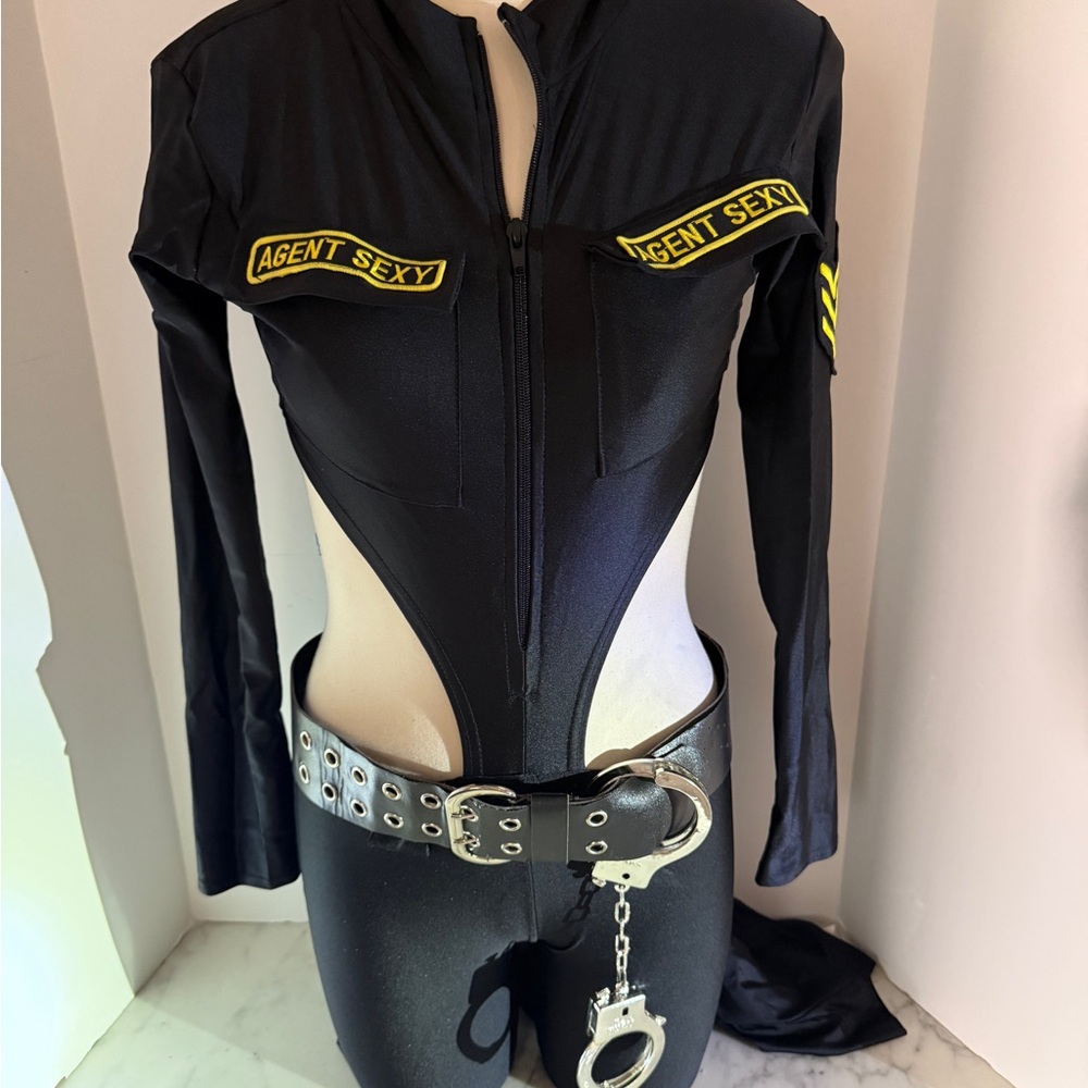 Forplay Black Agent Sexy Costume Size Medium Large